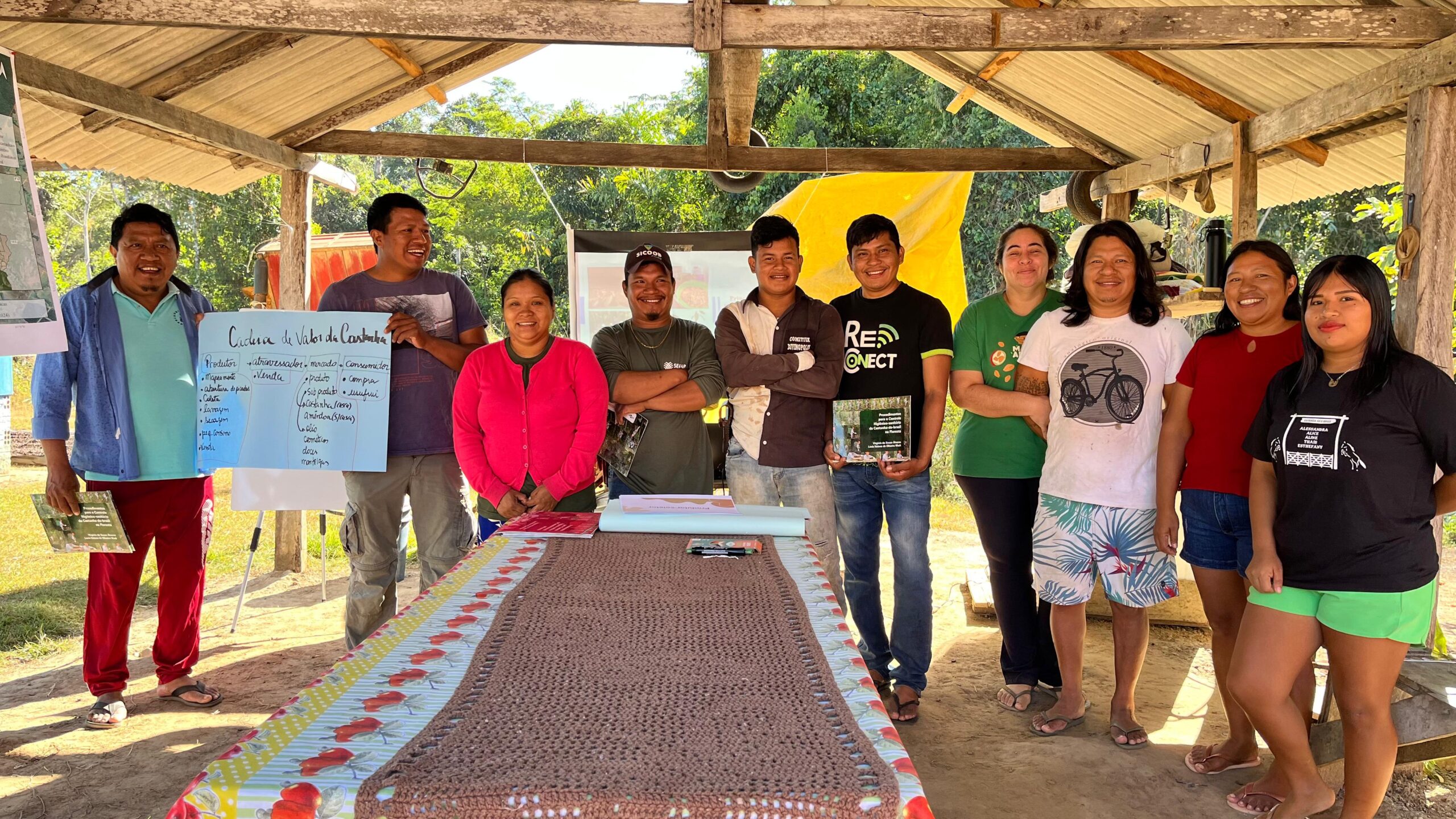 Indígenas Paiter Suruí participam de curso sobre manejo da Castanha-da-Amazônia